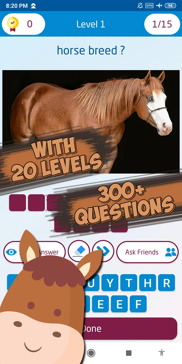 Guess the Horse Breed Quiz screenshot